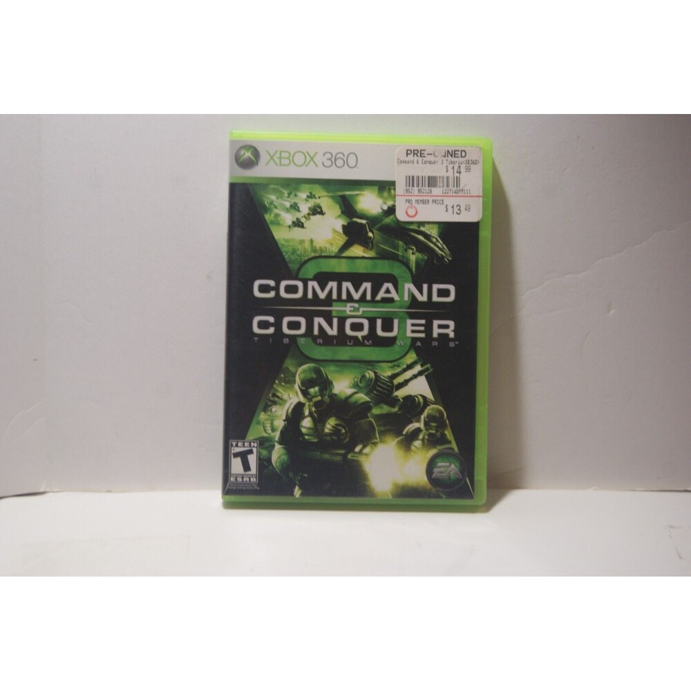 Command & Conquer 3: Tiberium Wars (Microsoft Xbox 360, 2007) No/Manual